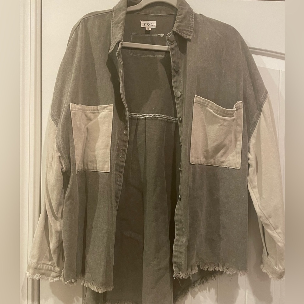 POL green shacket